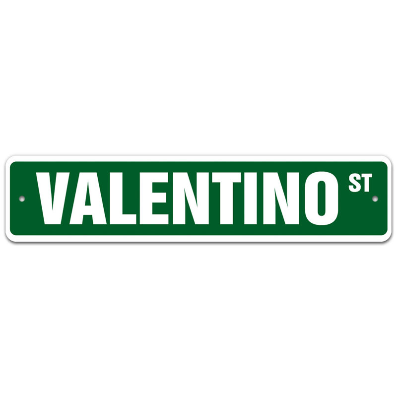 Plaque de rue, H 7 po x l 30 po x P 0,1 po