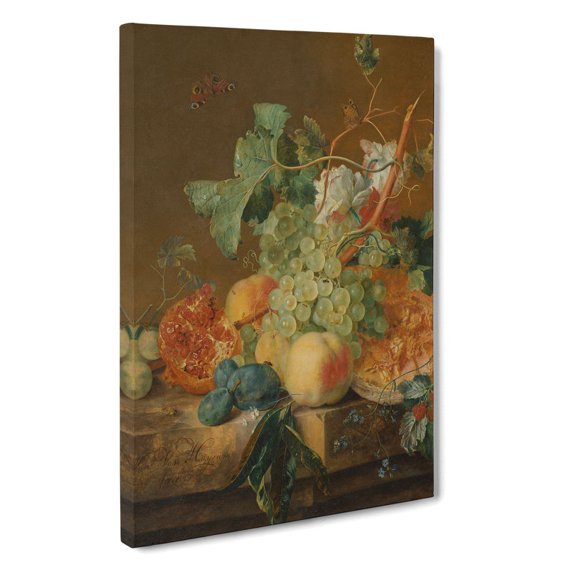 Still Life with Flowers and Fruit Vol.8 by Jan Van Huysum - Wrapped Canvas, 50cm H x 35cm W x 3cm D