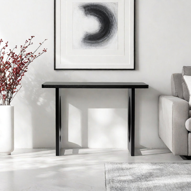 Retro Minimalist Console Table, 33.46" H x 39.37" W x 12.99" D