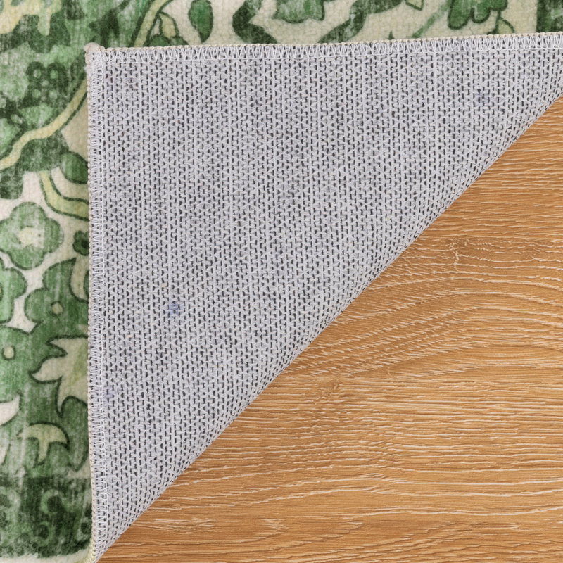 Tapis de cuisine antidérapant lavable à la machine, Vert