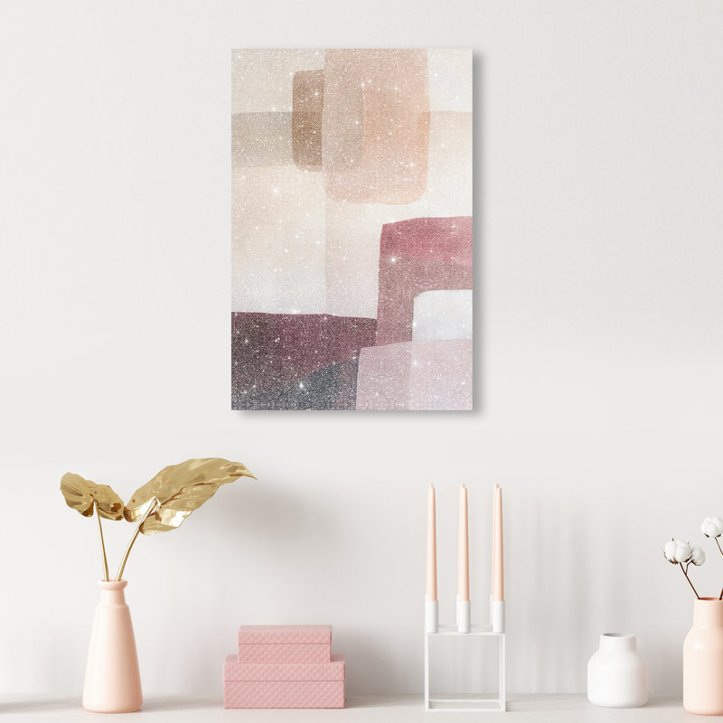 Ruby Dreams I Canvas Abstract Print by Oliver Gal, Black Frame, 10 x 15, 15"H x 10"W, Canvas Unframed