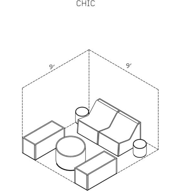 Outdoor 7 - Piece Conversation Set, Chill White
