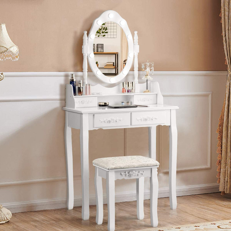 Cruce Dressing Table with Mirror