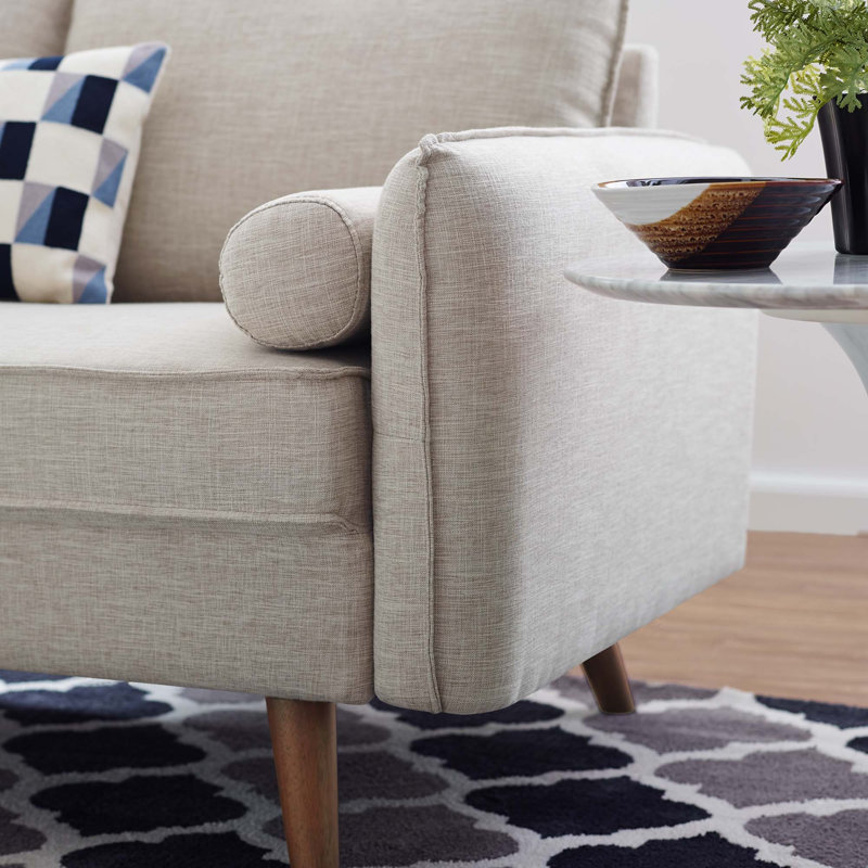 Canapé Carson Carrington Hedeby, Mélange de polyester beige, H 33,5 po x l 60 po x P 32,5 po