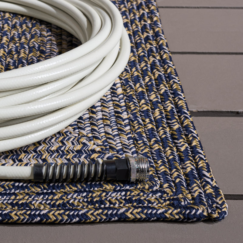 Braided 265 Hand Woven Performance Machine Washable No Pattern Rug, Rectangle 3' x 5'