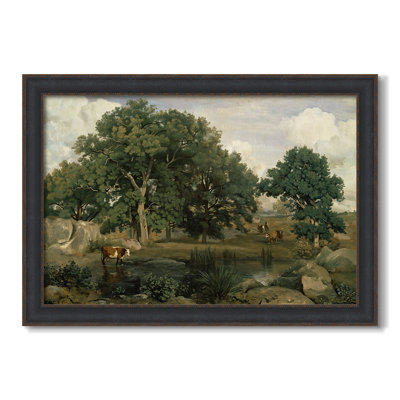 Forêt de Fontainebleau, 1846 - Jean-Baptiste-Camille Corot - Toile encadrée sur mesure