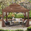 Pavillon de jardin en acier-125996674-125996671