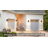 Black Dusk to Dawn Outdoor Wall Lights, Waterproof Outdoor Light Fixture with Seed Glass