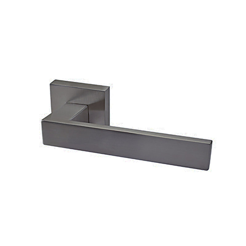Full Double Dummy Door Lever Set, Satin Black, 10