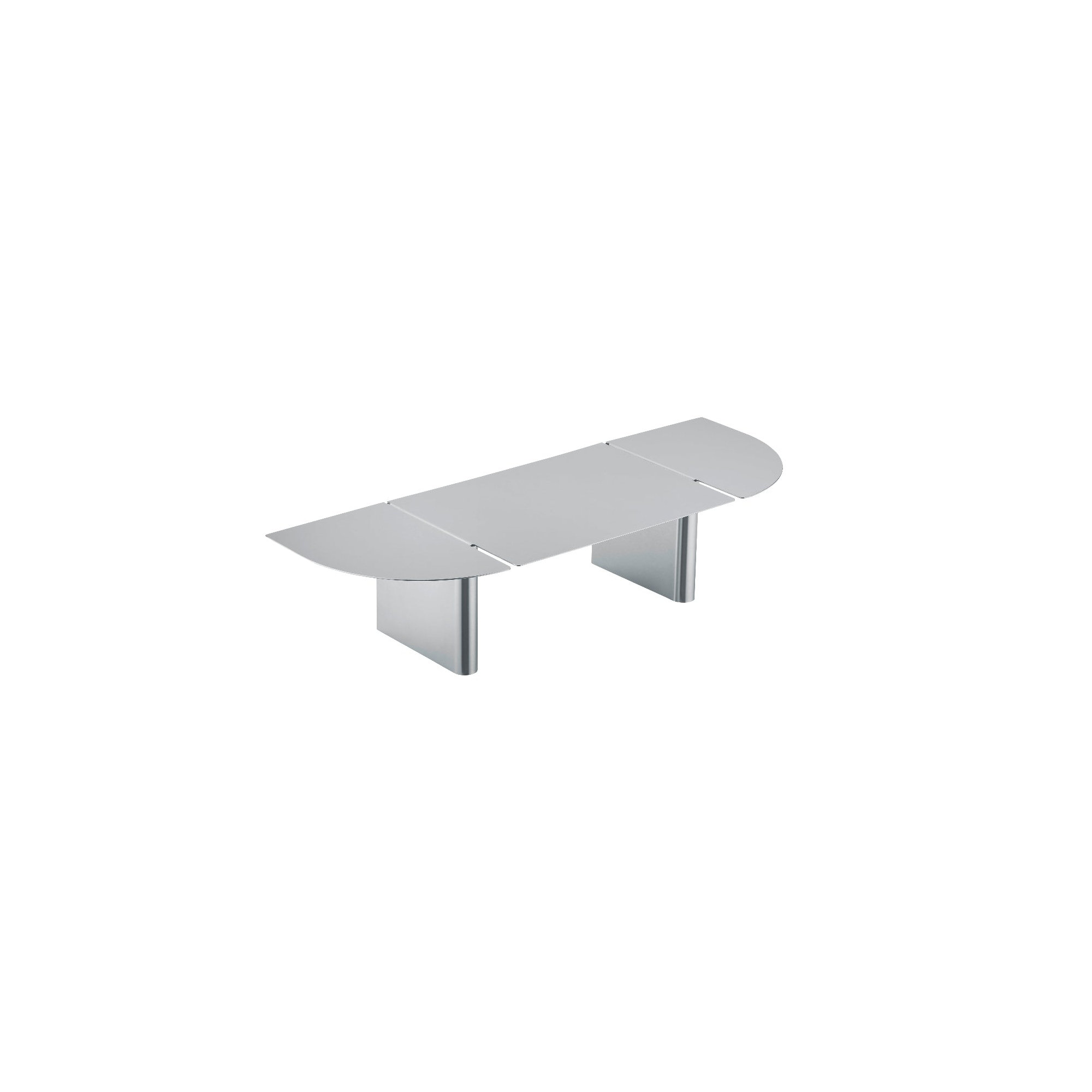 Oru Stainless Steel Floating Shelf, Brushed Stainless