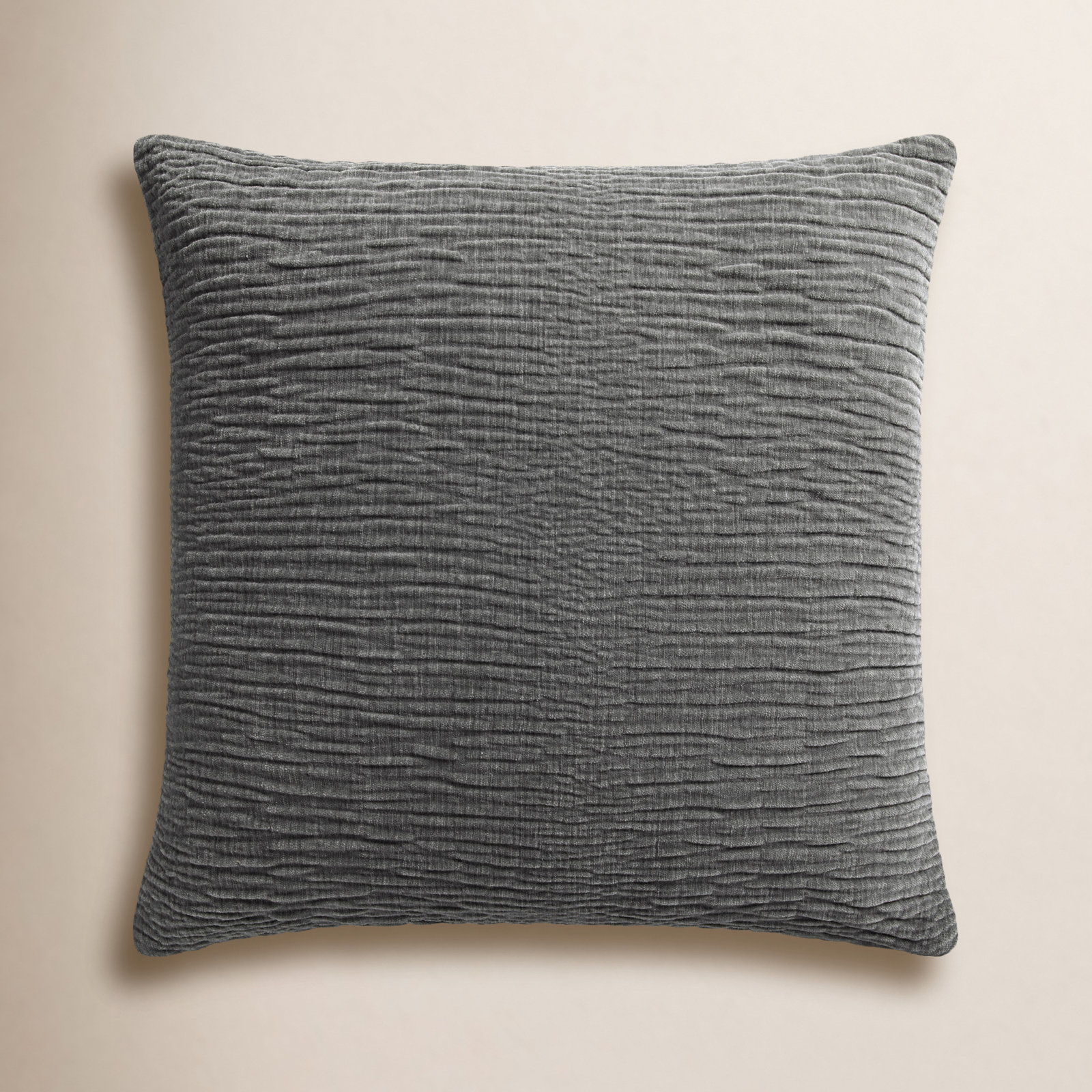 Edan Throw Pillow, Gray, Polyester/Polyfill, 22"H x 22"W