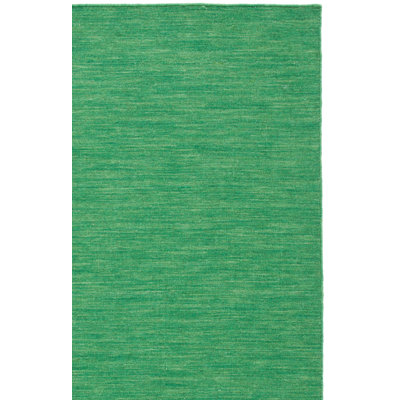 Kilim Hand Loomed Wool/Cotton Rug in Green