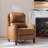 Beecher Traditional 28.75" Wide Genuine Leather Manual Club Recliner with Solid Wood Legs-292004004