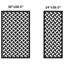Block Pattern Aluminum Laser-Cut Privacy Screen Panel  – Powder-Coated Outdoor Metal Wall Art, Decorative Garden Fence Privacy Divider-63890278-63890282