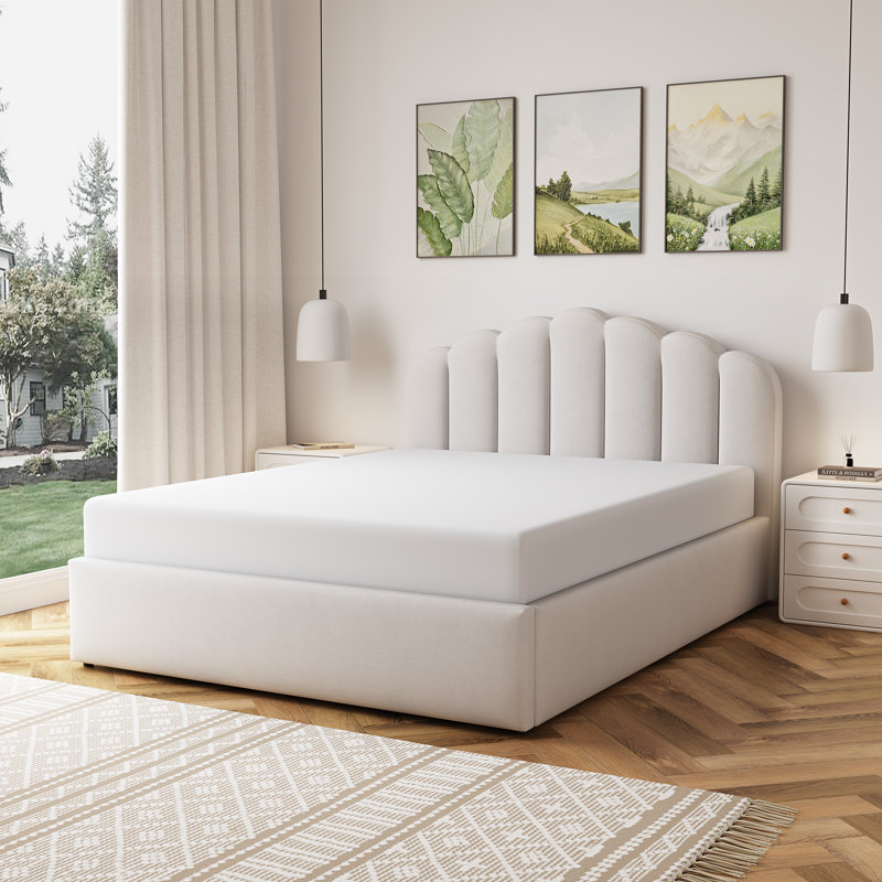 Upholstered Ottoman Storage Bed, King (5')