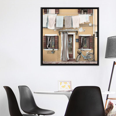 «Venetian Bicicletta I» par Alan Blaustein, reproduction de photo sur toile