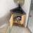 Wall-Mounted Floating Triangular Bathroom Vanity with Sink and Door