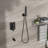 Wall Mounted Shower Communication With Waterfall Tub Spout - Oil Rubber Bronze 3 Function Including Rainfall & Handheld -balanced Valve Easy Installation And Sanitary Maintenance Protocol Procedure-118036836
