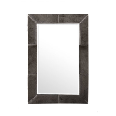 Genuine Leather Accent Mirror