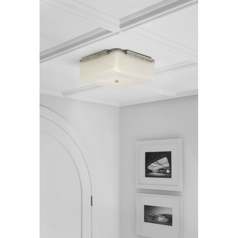 Mezan 4 - Light Flush Mount, Hand-Rubbed Antique Brass