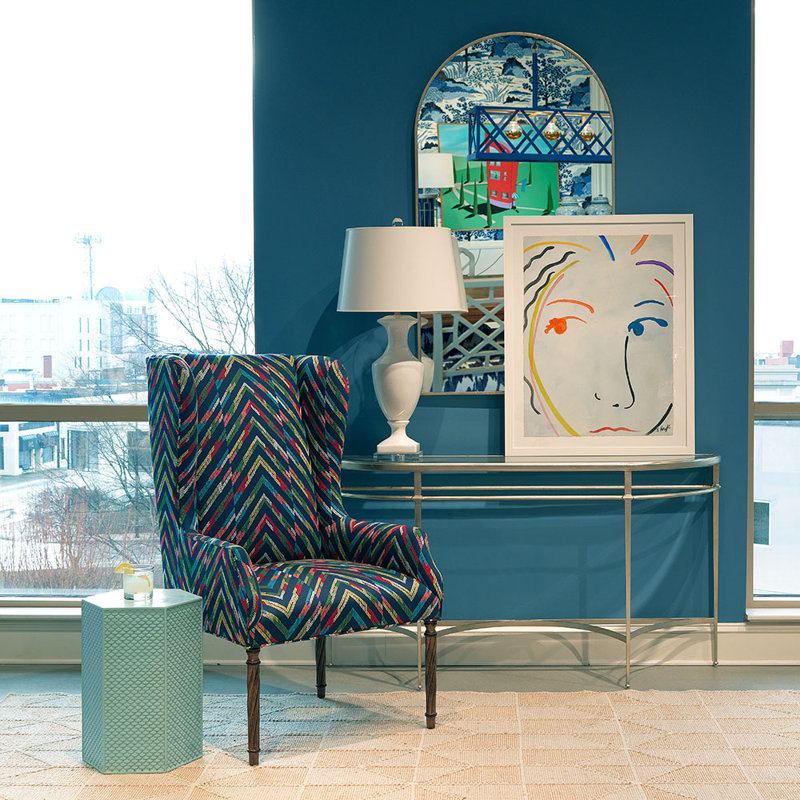 Poseidon End Table, Jetstream