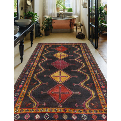 Vintage Distressed Bodie Charcoal Rug