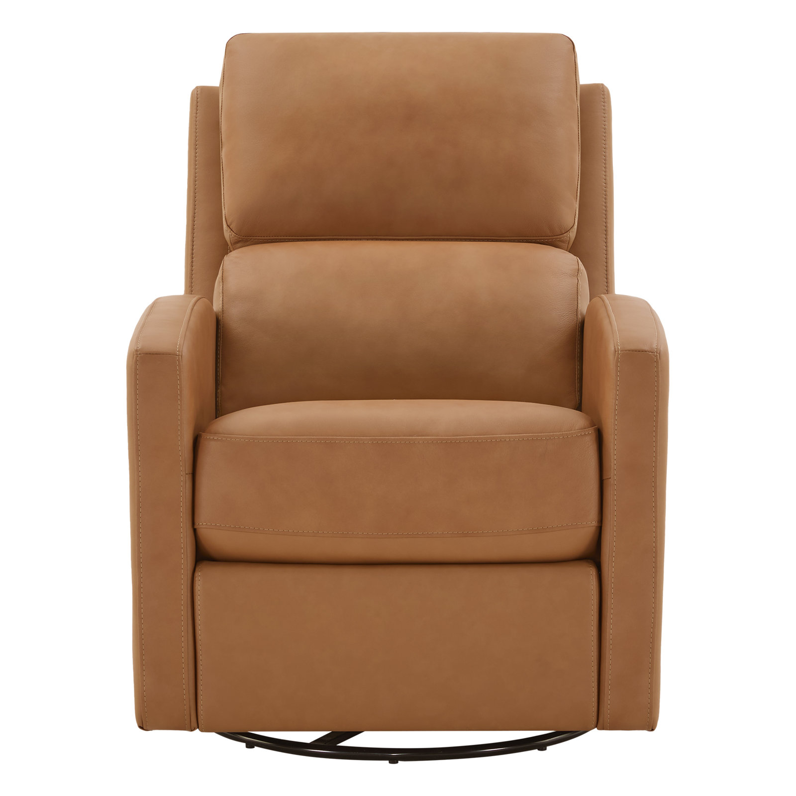 Genuine Leather Swivel Power Recliner