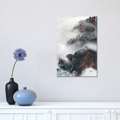 Bison 1 Piece Wrapped Canvas Wall Art