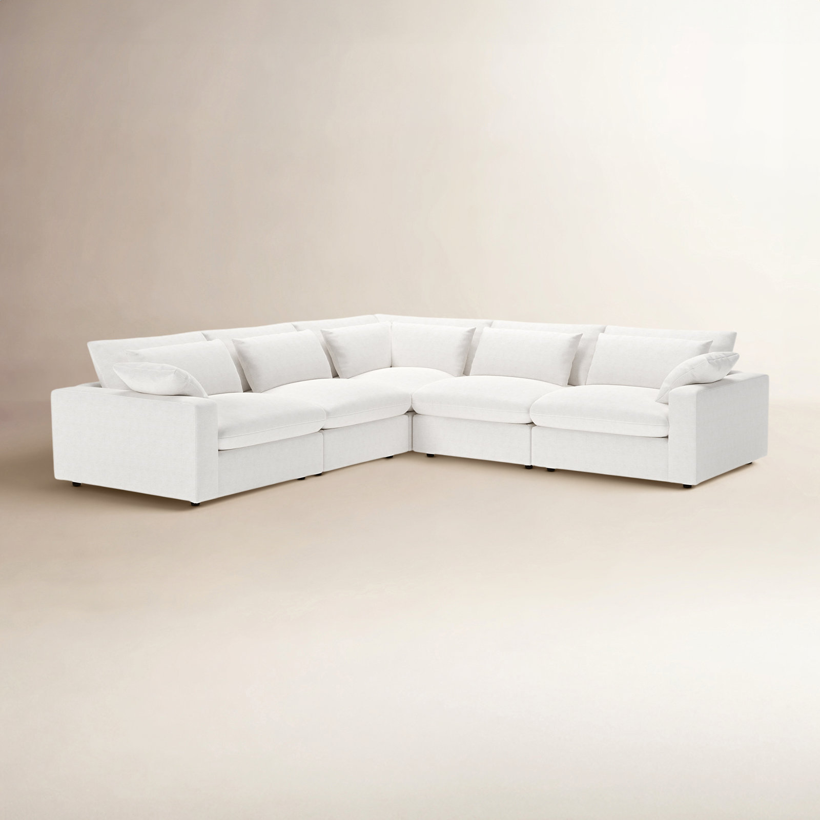 Remy Sectional, Nomad Snow Crypton® Chenille
