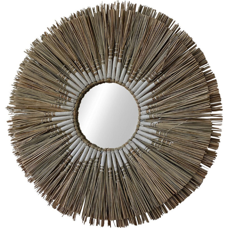 Solomons Rattan Flat Mirror, 24" x 24"