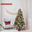 Sapin de Noël pré-éclairé à flocons de neige avec baies rouges, 6/7,5/9 pi, 8 modes-792393284