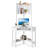 Machteld Corner Solid Wood Base Computer Desk