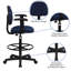 Fabric Drafting Chair with Adjustable Cylinders-498899222-498899221