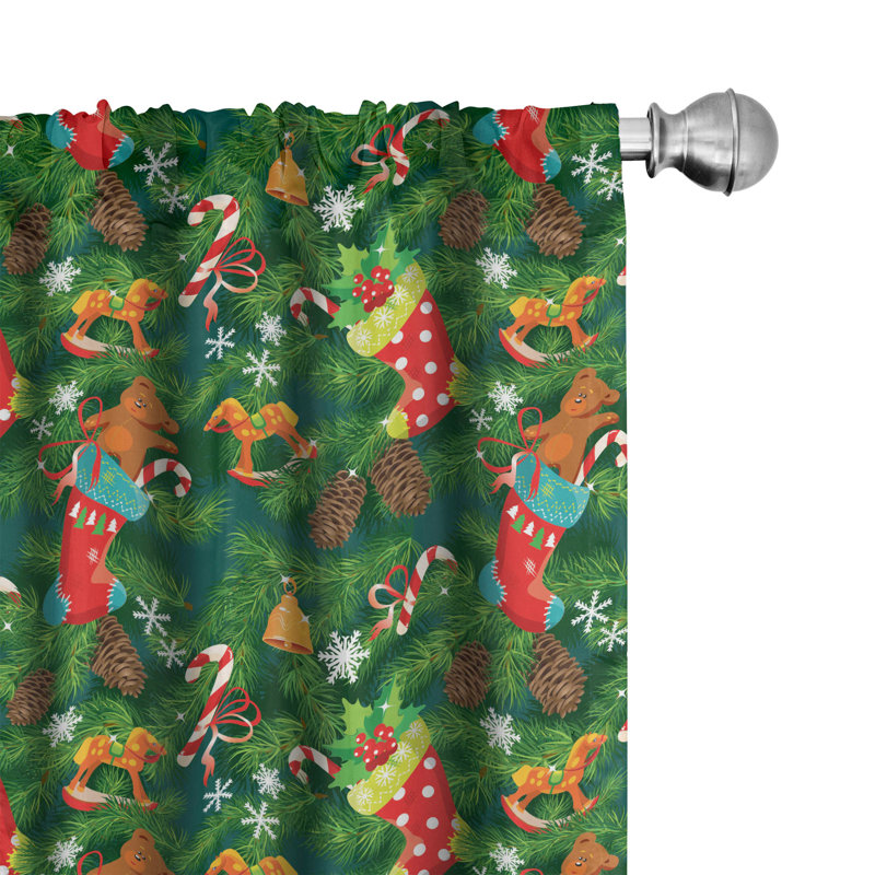 Accessories Semi-Sheer Rod Pocket Curtain Panels, 54" W x 84" L
