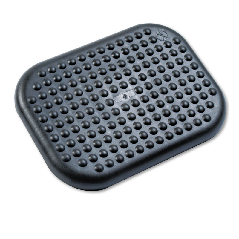 Charcoal Adjustable Ergonomic Tilting Footrest with Massage Surface