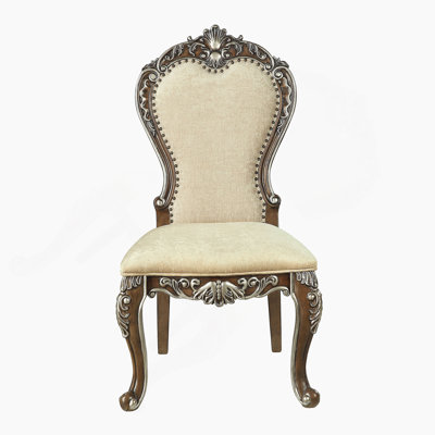 Charming Antique Oak Side Chair Set For Stylish Seating Experience