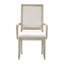 Ensemble de 2 fauteuils modernes et modernes, siège et dossier rembourrés en bois gris