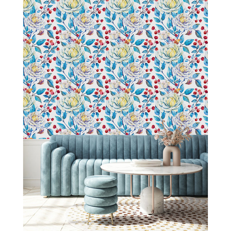 Carreau de papier peint auto-adhésif l 25 po, L 2,09 pi x L 18,75 pi
