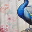 Blue Ink Wash Peacock I - Rideau obscurcissant à imprimé animal Peacock - 1 panneau-107831262