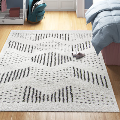 Hubbardston Abstract Polka Dots Shag Area Rug
