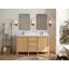 Ensemble de meuble-lavabo double 60 po Teak-90701154