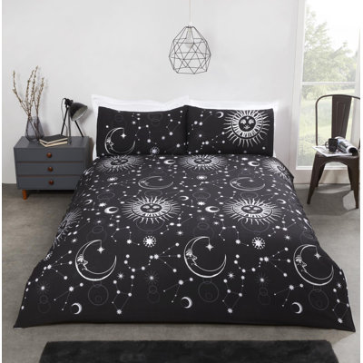Johnsie Polyester Dots Duvet Cover with Pillowcases