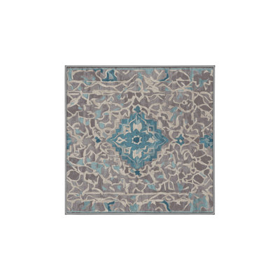 Machine Washable Gray Area Rug