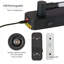 Applique murale 20,5 po rotative rechargeable à 360 ° avec télécommande - noir mat-153702325