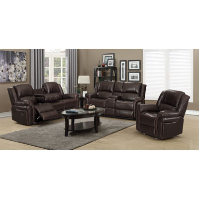 Fien 3 - Piece Faux Leather Living Room Set