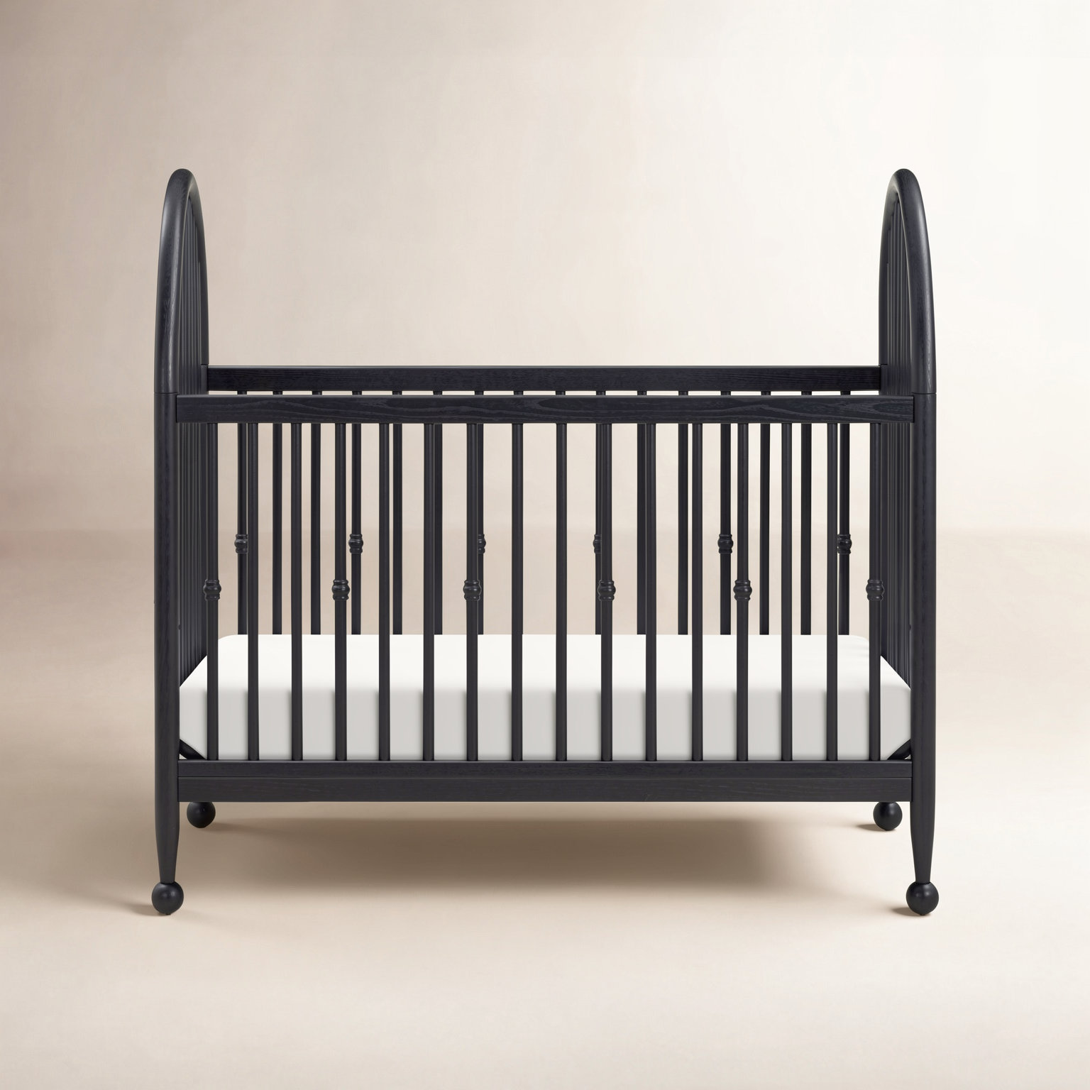 Greenguard Gold Certified 3 -in-1 Convertible Crib, Archival Black