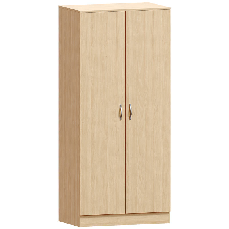 Maybery 2 Door Manufactured Wood Wardrobe, Pine