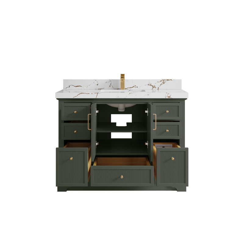 Ensemble de meuble-lavabo simple 48 po avec plateau Alys