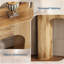 Console 63 pouces Farmhouse, étroite table d'entrée en bois derrière le canapé-437945239