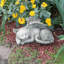 Statue de chat et ange